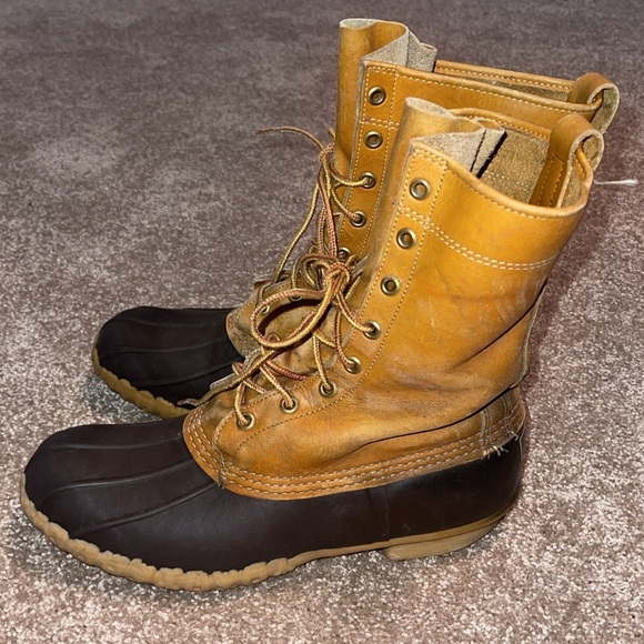 Vintage LL Bean Maine Hunting Shoe Duck Boots Mens Size 7 - Picture 4 of 6